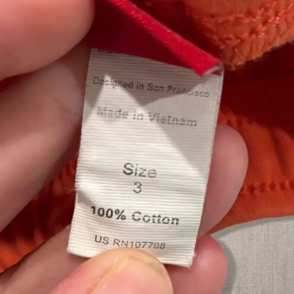 Tea Collection Girls Orange Dolphin Hem Shorts Size 3